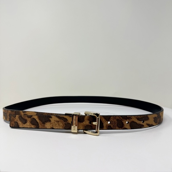 Michael Kors Leopard Print Leather Belt – Size Small main image 11